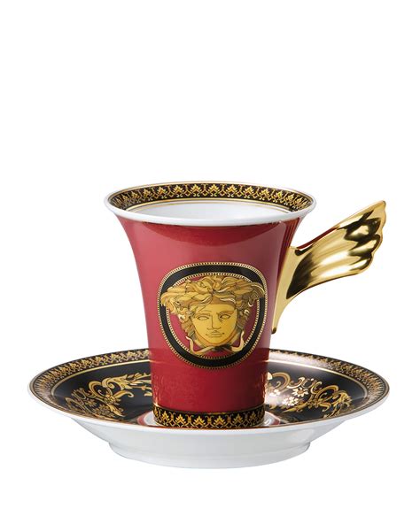 versace medusa teacup|Versace Medusa Red Dinnerware Collection & Matching Items.